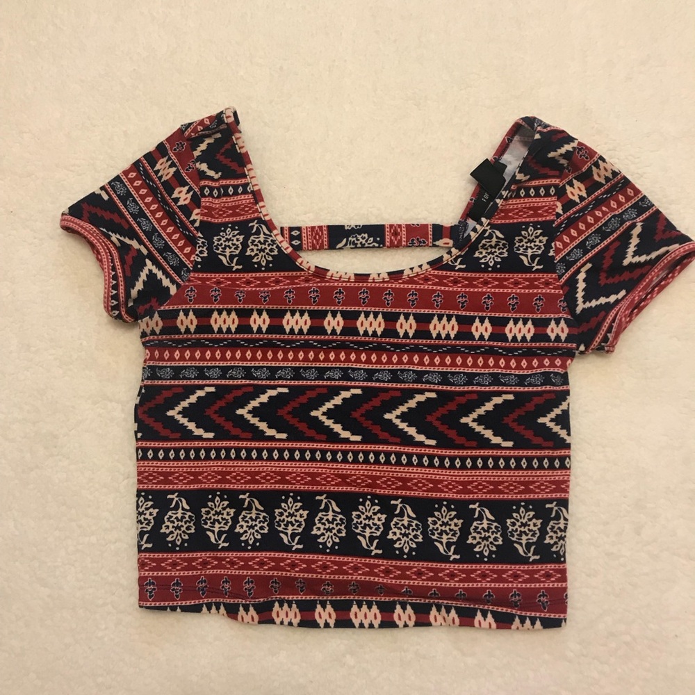 Forever 21 Red white and blue crop top